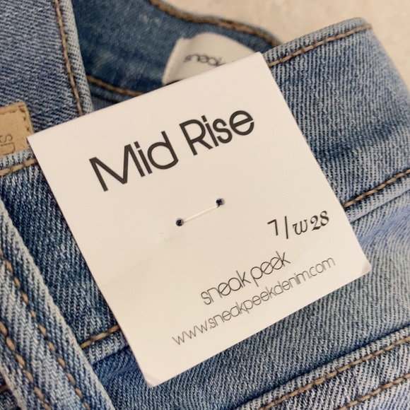 NWT Sneak Peak mid rise ankle jeans size 7/28 - Picture 6 of 15